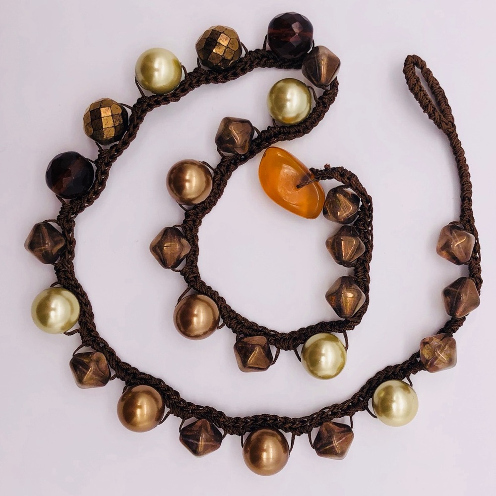 Fun Bead and Pearl Necklace